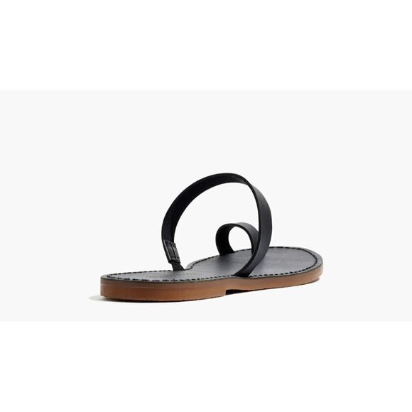 Madewell The Boardwalk Double Strap Slide Sandal Black Size 7.5 - Picture 2 of 8